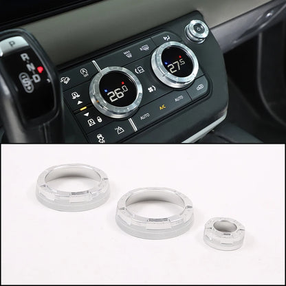 cheya Car central control air conditioner volume knob decorative cover For Land Rover Defender 110 2020+ Aluminum accessories