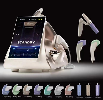 22D MAX Beauty HIFU equipment machine latest model enhances facial tightening, slimming and fat reduction.
