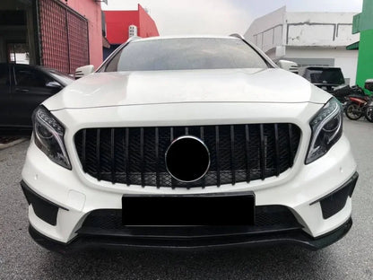 XVIP Chrome Diamonds Style Racing Grille For Mercedes Benz GLA-Class X156 GLA180 GLA200 GLA250 2014-2016 GTR Style Bumper Grille
