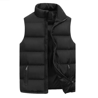 Winter Brand Clothing Vest Jacket Warm Sleeveless Men's Jackets Casual Waistcoat Winter Windproof Coats Male Zipper Down Vest