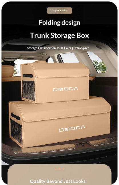 Suitable for Omoda s5 fx 9 EV PHEV C5 E5 C9 7 8plus car trunk storage box folding storage box large capacity storage box