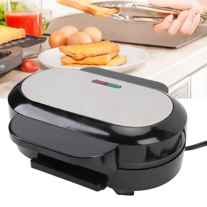 Omelette Maker Non Stick Double Mini Pancakes Maker Burger Breakfast Machine Small Electric Grill Ideal for Breakfast Lunch