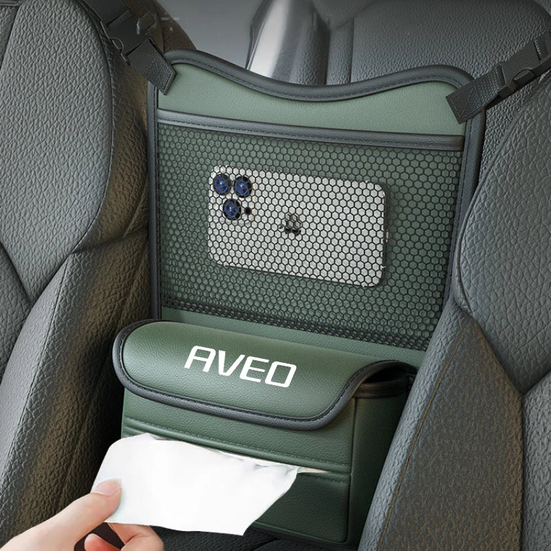 Car Organizer For Chevrolet Aveo Seat Storage Box Car Hanging Storage Bag Tissue Box Car Stowing Tidying Storage Pocket
