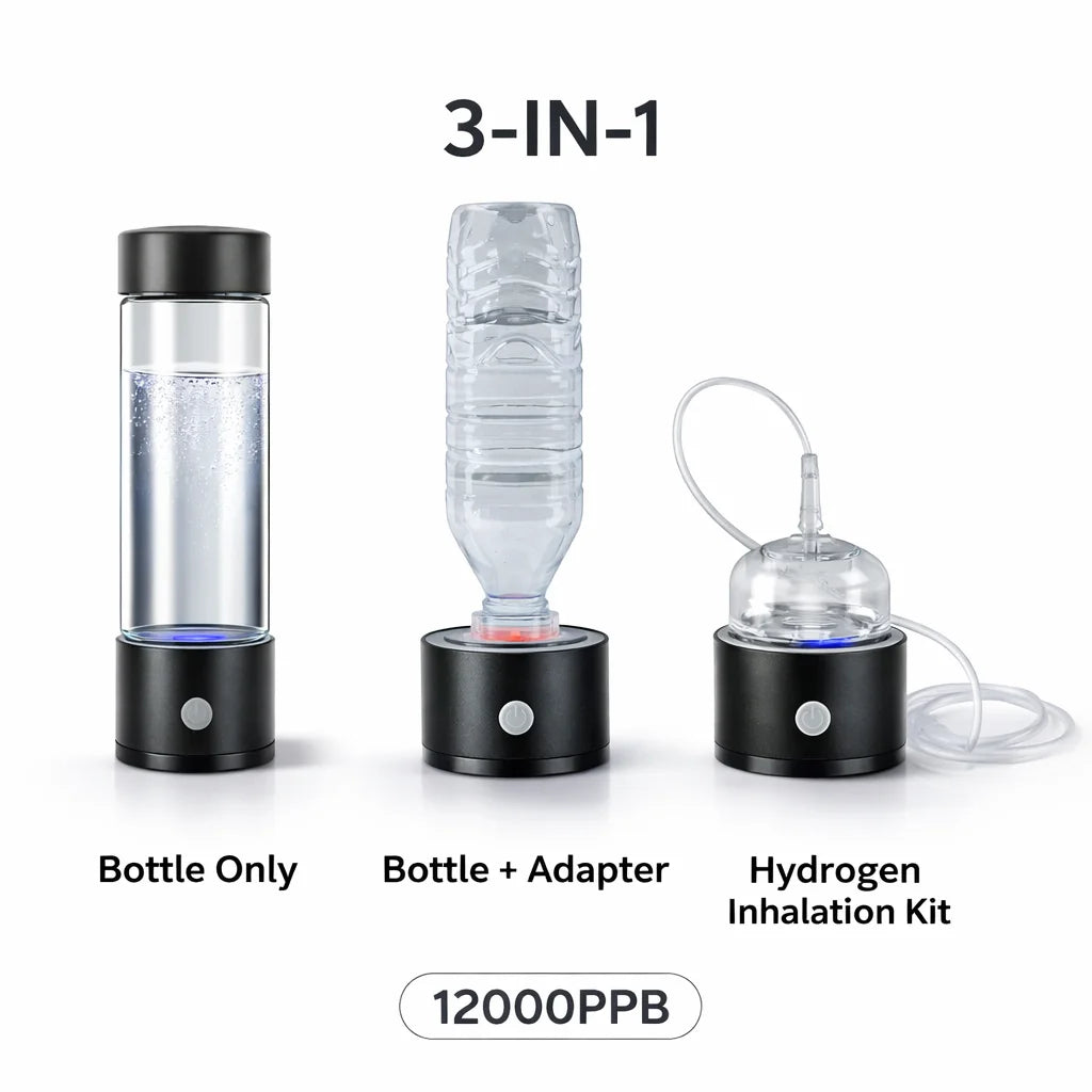 Portable Hydrogen Water Generator Bottle Rechargeable Electric Alkaline Water Ionizer Cup Hydrogen-Rich Health Care Drinkware