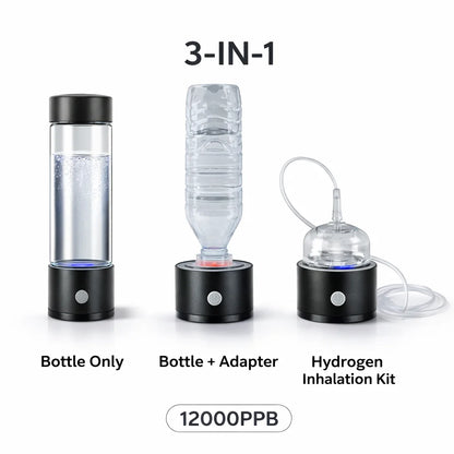 Portable Hydrogen Water Generator Bottle Rechargeable Electric Alkaline Water Ionizer Cup Hydrogen-Rich Health Care Drinkware