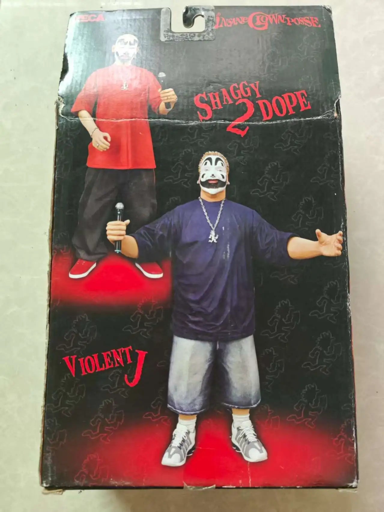 NECA Shaggy 2 Dope 10' Action Figure W/Microphone Insane Clown Posse ICP Rare Vintage Rap Group Real Person Figure 2007 Toys
