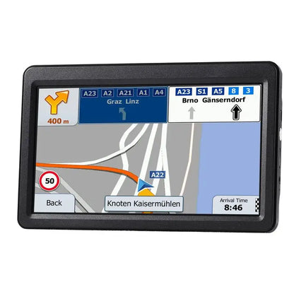GPS Navigator for Car, 7 inch Touch Screen 16GB GPS Navigation System with Lifetime Map Updates, Voice Turn-by-Turn Guidance, Speed and Red Light Warning, Custom Truck Routing, for Car Truck RV
