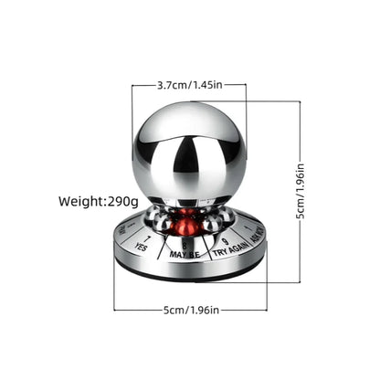 Fate Prophecy Lucky Decision Ball Metal Desktop Fidget Toy Finger Rotator Stress Relief Home Office Decor Gift for Adults