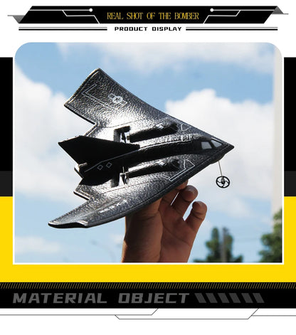 Rc Plane B2 Stealth Bomber 2Ch 34Cm Wingspain Cessna 2.4G Remote Control Airplane Aircraft Drone Toys for Adults Children