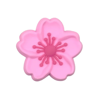1/30/90PCS Pink Peach Donuts Milk Cow Shoe Charms Perfume Flower Heart Piano Shoe Accessories Decoration Fits All Clogs for Wome