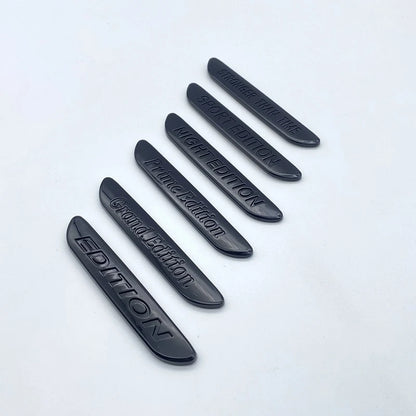 Glossy Black NIGHT EDITION Grand Edition Prime Edition 3D Letters Emblem Car Trunk Logo Sticker Accessories For C300 GLA CLA