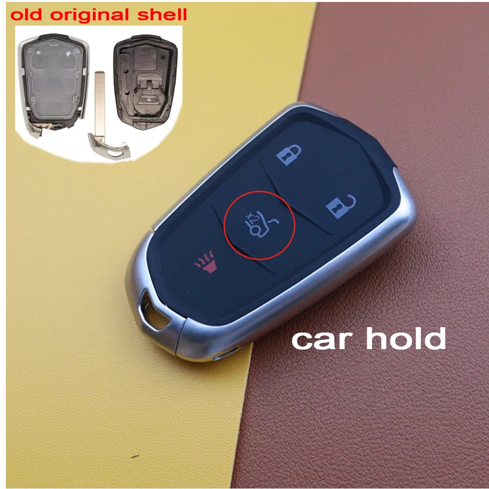 4 5 Buttons Original-Size Car Key Fob Shell Case Housing for Cadillac XT4 CT6 ATS Escalade ESV DTS ELR STS Xt5 XTS CTS SRX ATSL