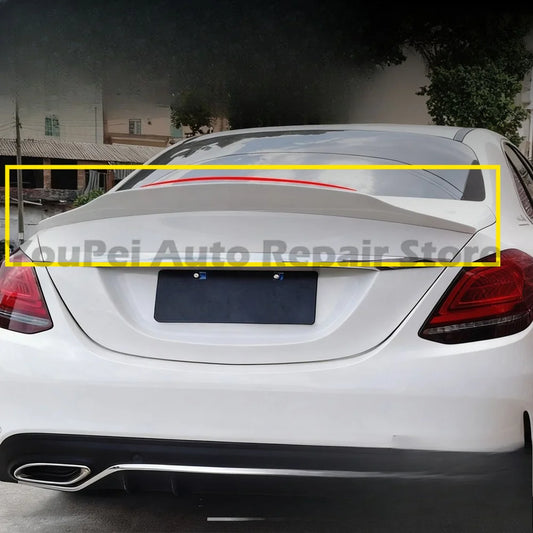 \PSM Rear Spoiler For Mercedes C-Class W205 Coupe, Perfect Curve Fit, Strong 3M Adhesive, No Paint Damage, Stylish & Stable
