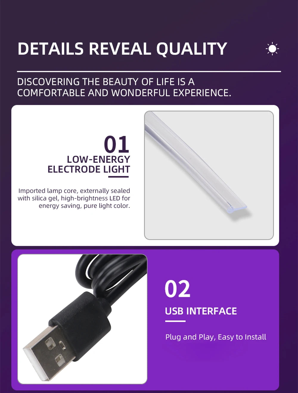 Car 4/5/6in1 Interior Decoration Ambient RGB Fiber-Optic Light Strip USB Dashboard Neon Light Strip App Control Accessories