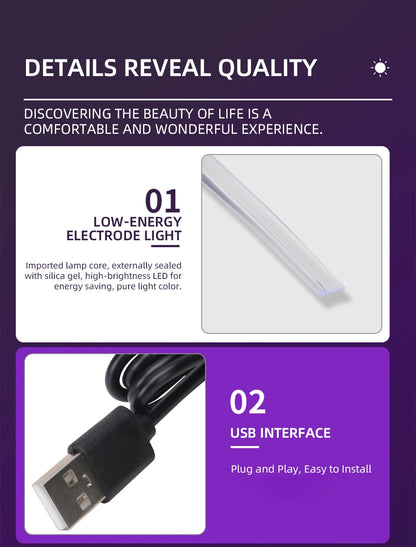 Car 4/5/6in1 Interior Decoration Ambient RGB Fiber-Optic Light Strip USB Dashboard Neon Light Strip App Control Accessories