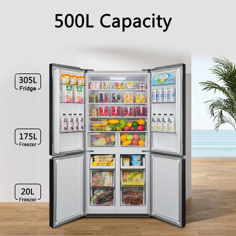 OEM storage commercial four door refrigerator, bottom freezer, household refrigerator