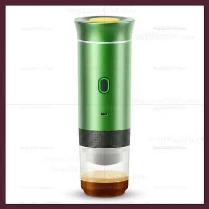 Electric Portable Coffee Machine Portable Italian Espresso Machine for Car & Home 3-in-1 Capsule Powder Travel Coffee Maker
