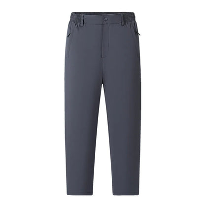 Men's Fleece Winter Pants Sherpa Lined Active Jogger Sweatpants Drawstring Elastic Windbreaker Hiking Trousers Plus Size 8XL