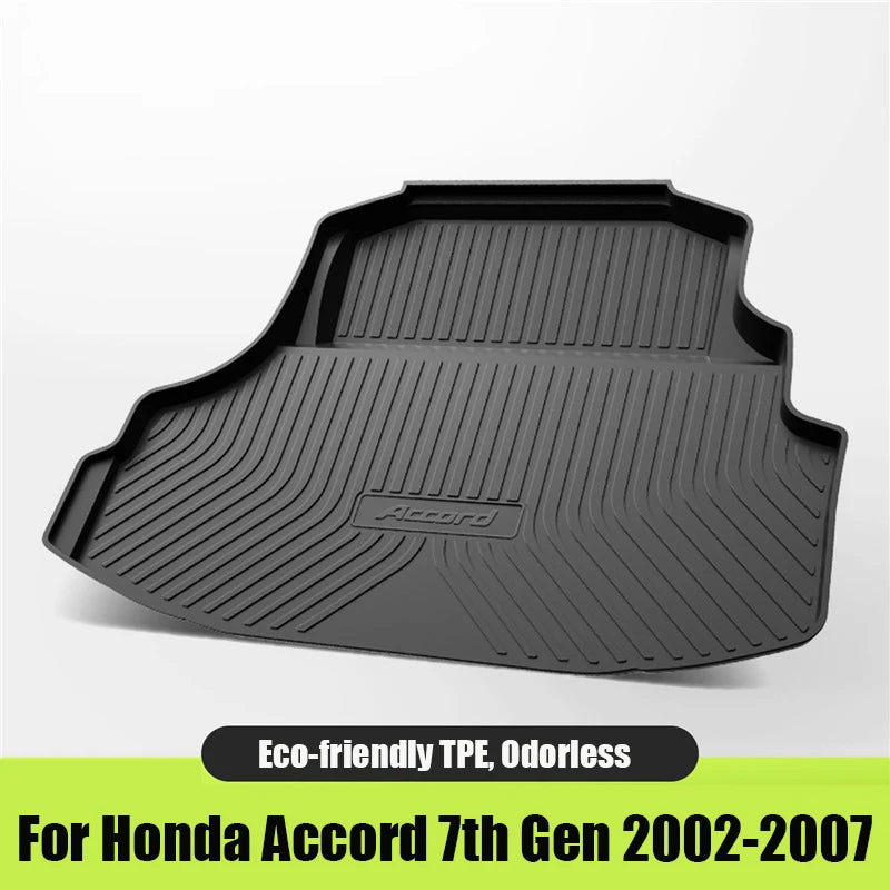 Custom Fit TPE Cargo Liner For Honda Accord 7th-11th Gen 2003-2023 Odorless Anti-Slip Waterproof Durable Trunk Mat Car Accessori