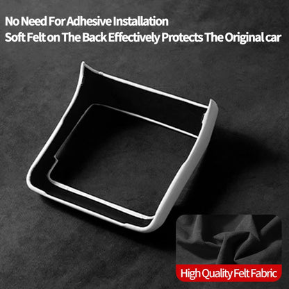 For Tesla Model 3 Highland & Model Y Juniper Rear Air Vent Cover & Leather Center Console Armrest Box Protection Car Accessories