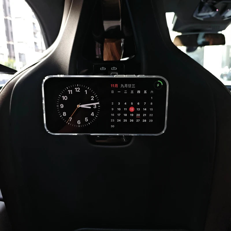 For BMW X7 X6 X5 X3 I5 I7 IX 2023 2024 2025 Car Wireless Charger Seat Pad Phone Magnetic LED Holder Stand Trim Accessories