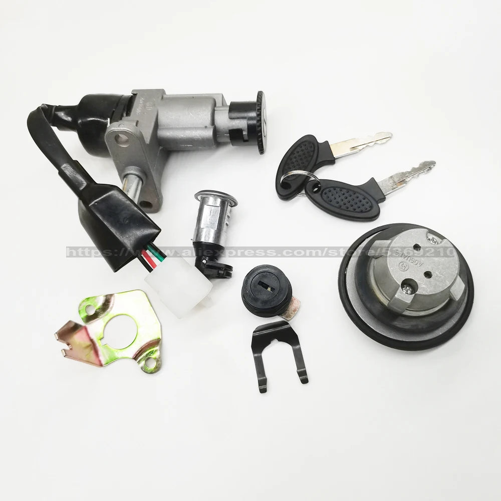 Ignition Key Switch Lock For GY6 50CC 125CC Moped Scooter Quad ATV Go Kart Kymco 50 Linhai Motorcycle TS-GY50
