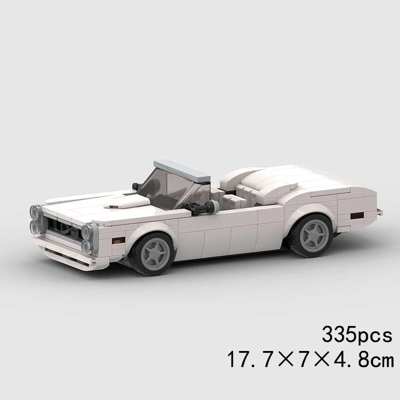 MOC Speed Sports Super Race Car Model Building Blocks Pickup Police Bricks City Racing Vehicle SUV Technical Rally Sport Toy