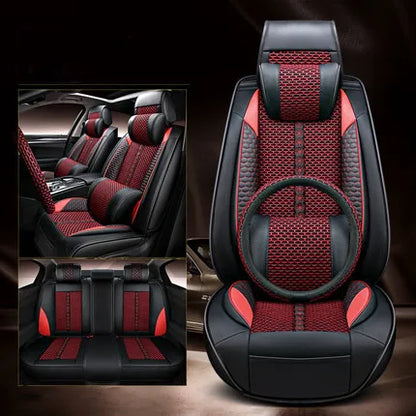 Full set car seat covers + Steering wheel cover for Haval M6 2025-2023 Top quality breathable seat cushion seat case for M6 2024