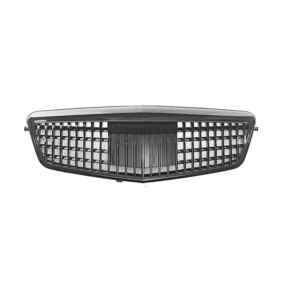 XVIP Chrome Black Diamonds Style Front Racing Grille For Mercedes Benz E-Class W212 E250 E300 E350 E500 2010-2013 Bumper Grilles