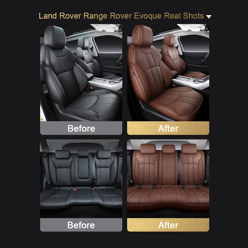 For Audi Q7 4L 2006 2007 2008 2009 2010 2011 2012 2013 2014 2015 Nappa Leather Custom Car Seat Covers Set Protector Accessories