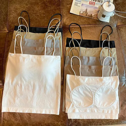Base Layer Csole Women Summer Inner Wear with Chest Pad One oulder Design Unique Outerwear Beautiful Ba Tube Top
