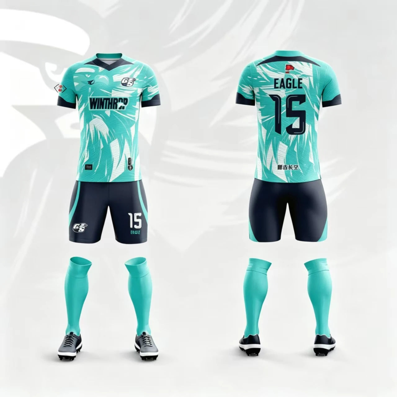 Custom Sublimation Football Jersey Sets Breathable Football Uniform Team Soccer Jersey Set Training Soccer Uniform For Men