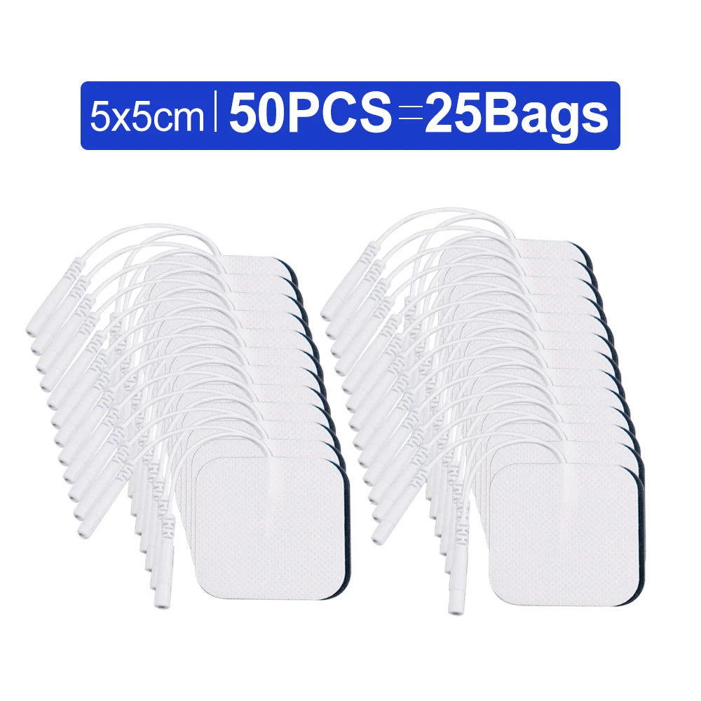 50/20/10pcs Electrode Pads Muscle Stimulator Acupuncture Massager Patches Tens Machine Conductive Gel Body Massage Pads