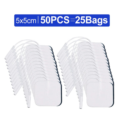 50/20/10pcs Electrode Pads Muscle Stimulator Acupuncture Massager Patches Tens Machine Conductive Gel Body Massage Pads