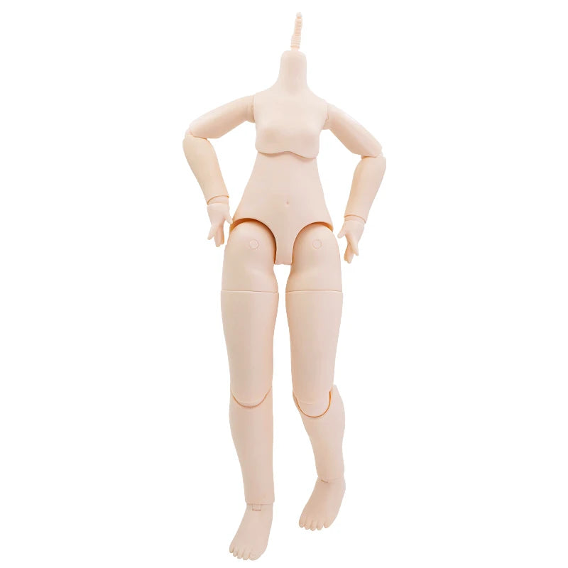 ICY DBS 1/4 Dream Fairy Nude Doll with Eye Makeup or No Makeup white and tan skin 40cm Makeup Doll Head and Body Toy Gift SD