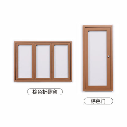 1:6 Big Doll House Model Furniture Accessories with Door Window Bjd Gsc Blyth Soldier Lol Miniatures Room Box Background Cabin