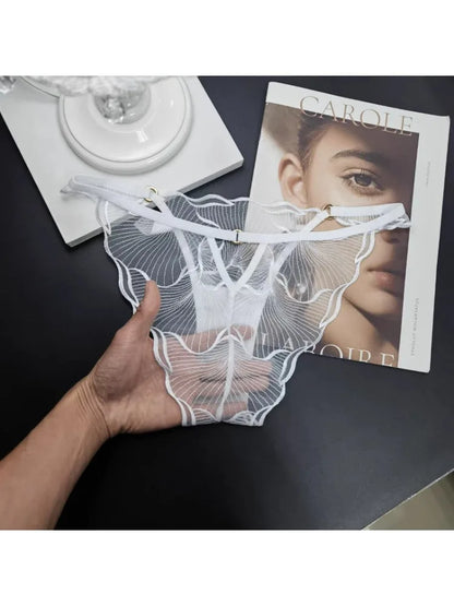 Sexy French Flower Embroidery Lace Bra Set Pure Desire Ultra Thin Push Up Wirefree Comfort Romantic Niche Bralette S-XL MOYISU