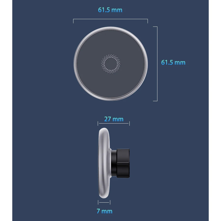For Volvo EX30 2025 Car Phone Holder Mobile Phone Wireless Charger Stand Magnet Mount Car MagSafe Mounts for EX30 Accessories