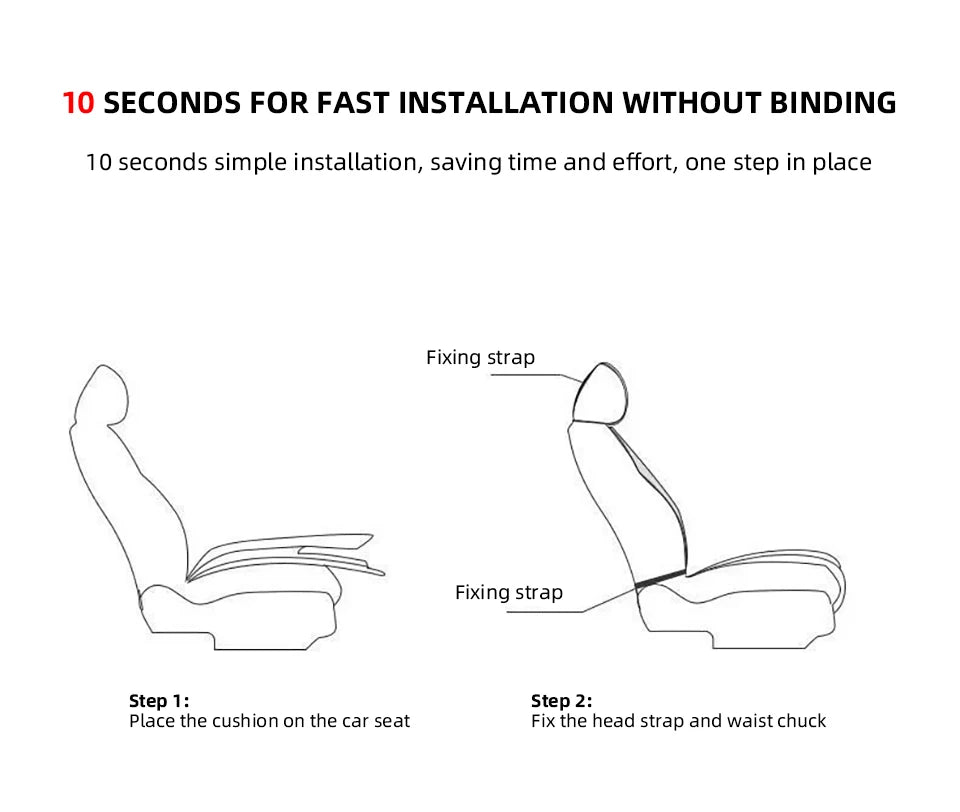 USB Summer Cooling Car Seat Cushion With Fan Front Seat Cooled Seat Cover Black Ventilated Breathable Seat Cover 3-Speed Setting