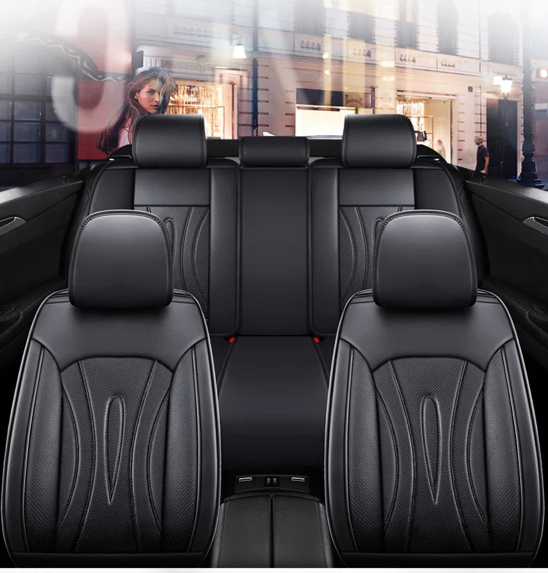 Universal One-piece Seat and Split Seat Car Seat Full Cover Breathable Leather SUV Car Seats Cushion Full Cover Protection