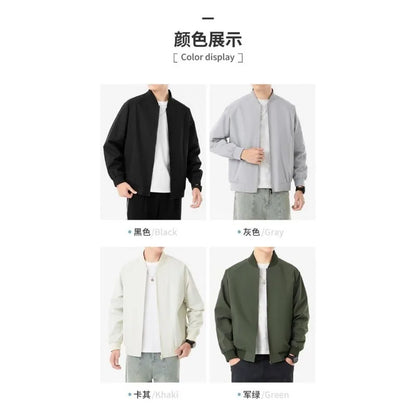 Men's Long-sleeved Jacket, Tooling Casual Sports Baseball Jersey, Thickened Jacket Men's