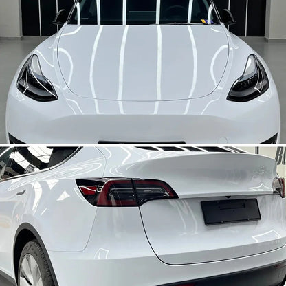 145cmx200cm Car Vinyl Wrap Hood Roof Cover for Car Tuning Accessories Custom Size Sticker Glossy White Auto Door Protective Film