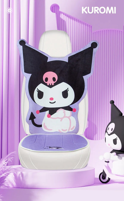 My Melody Car Seat Cushion Sweat Absorbing Plush Women's Cute Cartoon Pillow Comfortable Soft Cushion for Vehicle Seat