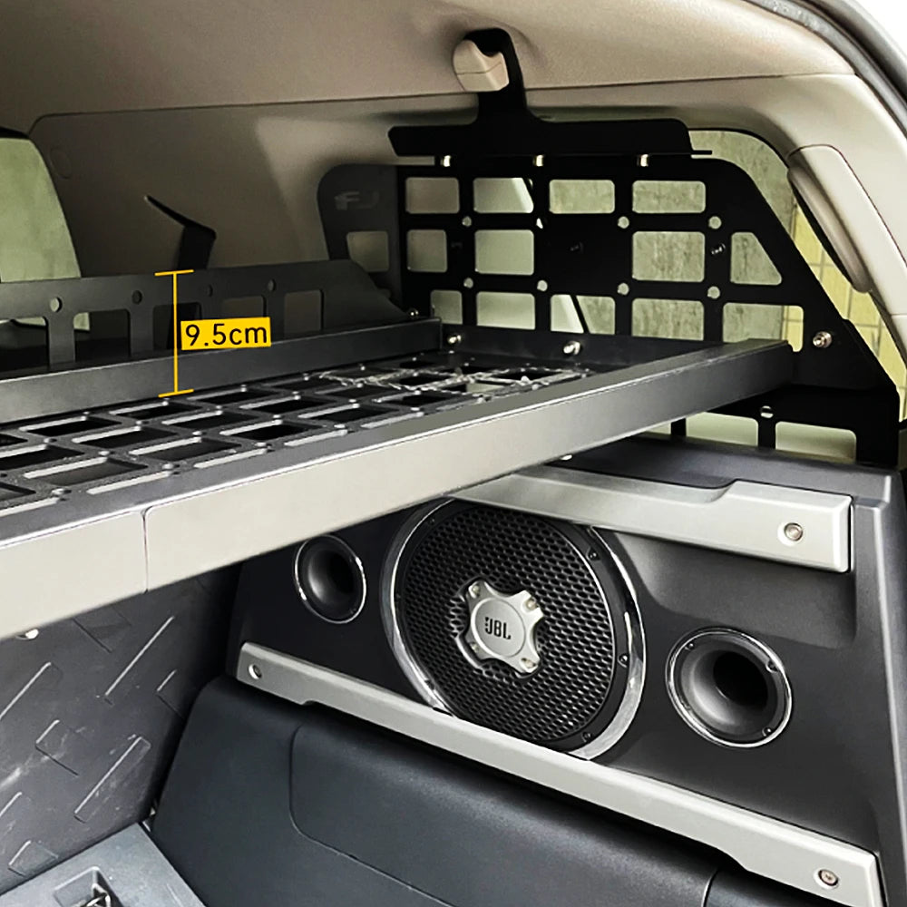 CGZ Molle Panels for Toyota FJ Cruiser 2007-2023 Rear Boot Trunk Shelf Cargo Storage Debris Racks Organizers
