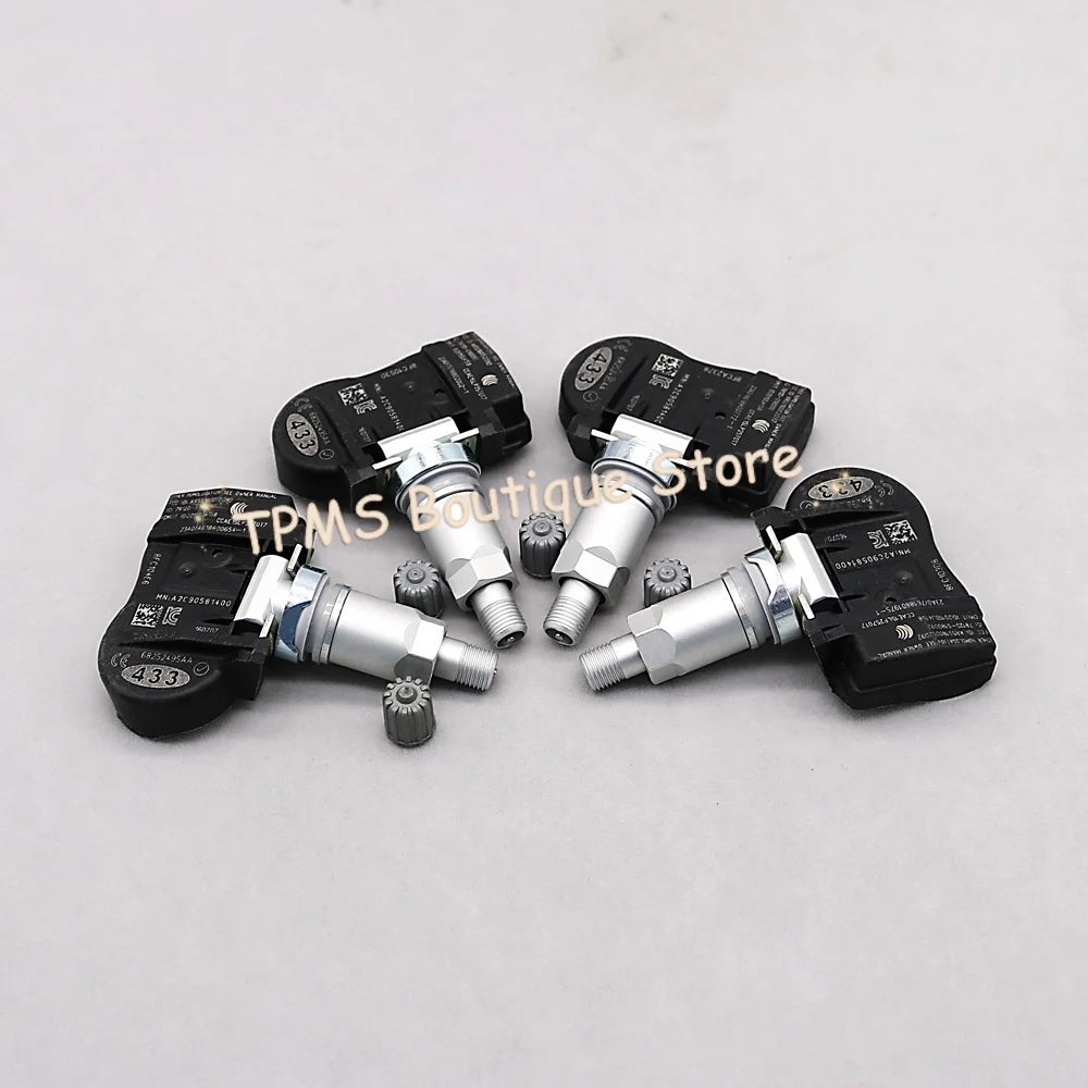 4pcs 433MHz 68252495AA Sensor Monitor  For Alfa Romeo Giulia Stelvio Car Wheel Tires Pressure Monitoring System Replacement Part