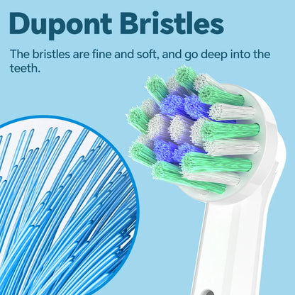 4/8/12/20pk Cross Bristles Brush Heads Compatible with Oral B Electric Toothbrush, Replacement Toothbrush Head for Pro 1000 500