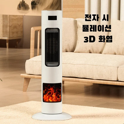 Remote control fan heater vertical floor electric heater household heater fan heater floor heater