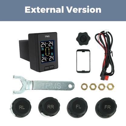For Honda series Car TPMS Tire Pressure Monitoring System 4 Sensors Digital LCD tire pressure measurement screen buzzer warning