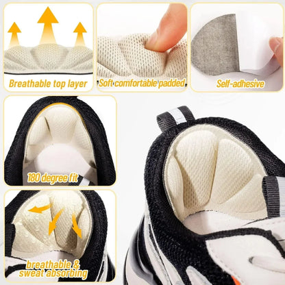 A Insoles Patch Heel Pads for Sport Shoes Adjustable Size Heel Pad Pain Relief Cushion Insert Insole Heel Protector Stickers