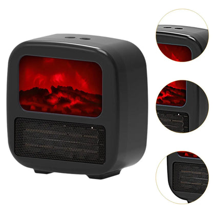 Portable Heater Electric Fireplace for Farmhouse Dormitory Bedroom